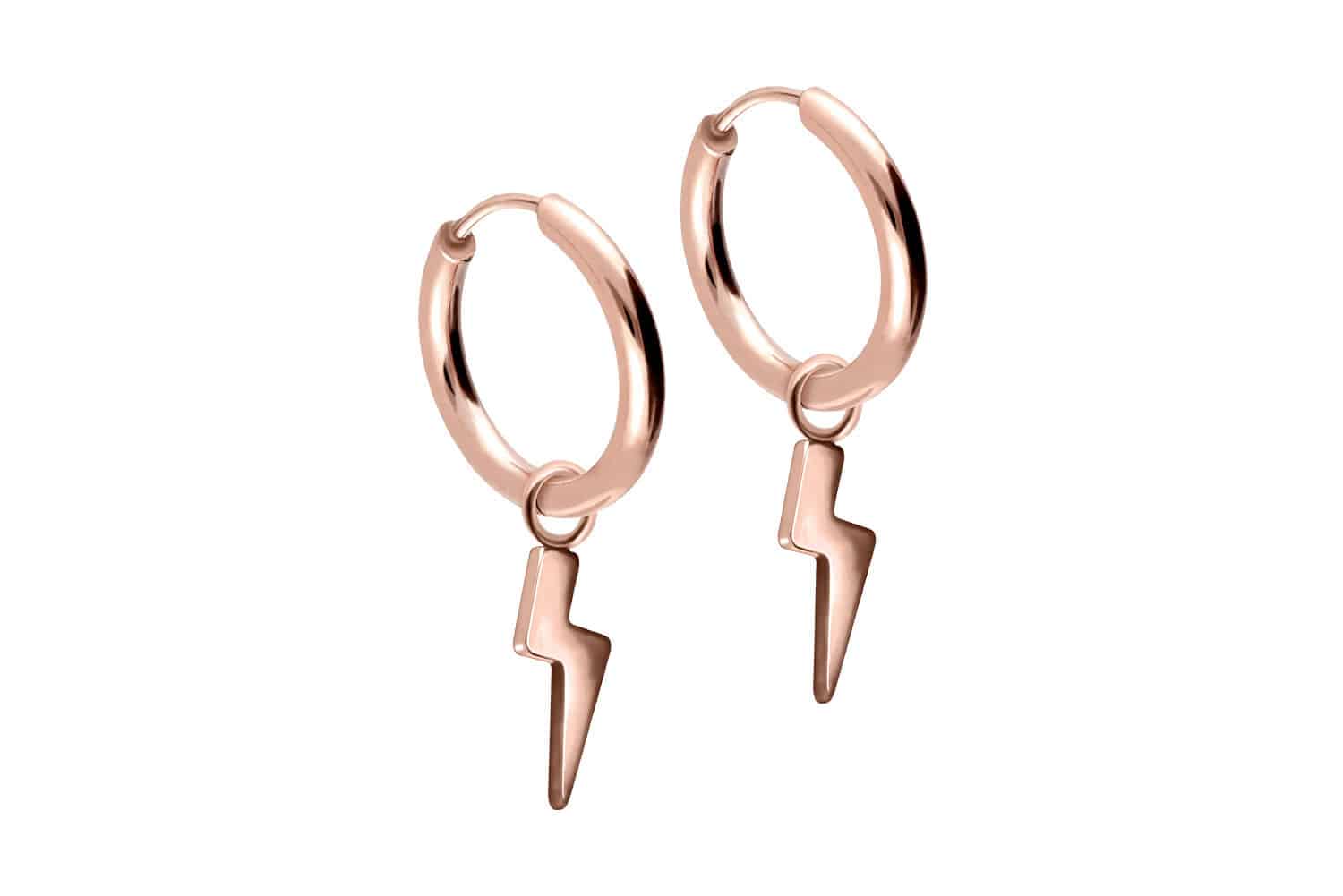 Chirurgenstahl Ohrclicker Creolen BLITZ von Piercingline